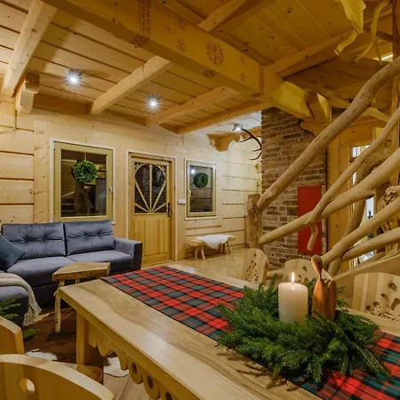 בקתה Na Przeleczy Wood House & Mountain View