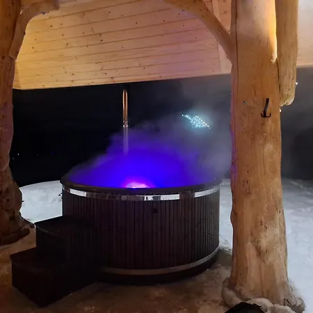 Na Przeleczy Wood House & Mountain View & Jacuzzi - Balia Ogrodowa